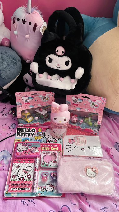 recent sanrio haul ｡･:*˚:✧｡ https://t.co/XlQr3MlAD4
