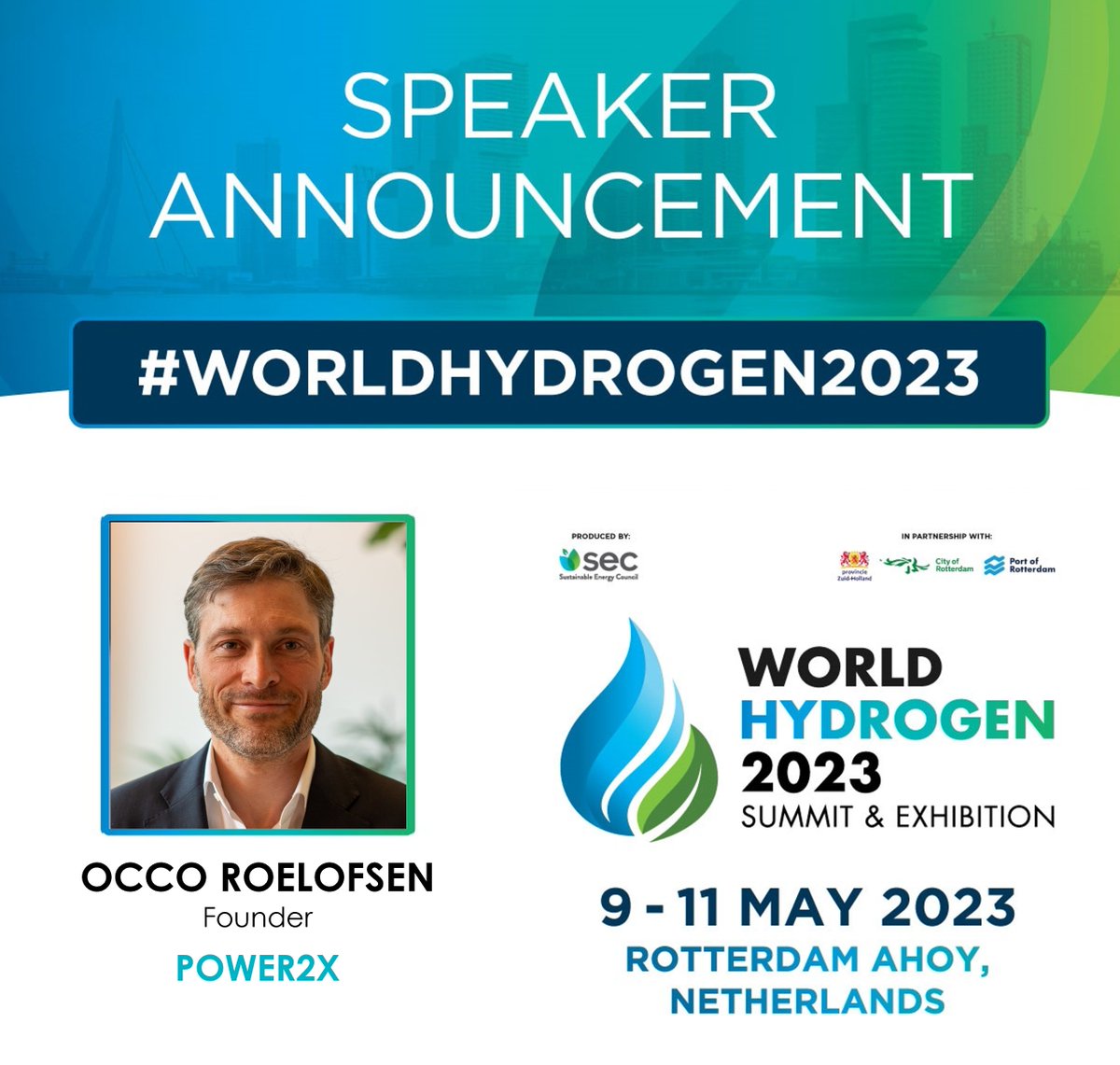 SEC World Hydrogen Series (@worldhydrogens) on Twitter photo Hear from the Founder of <a href="/power2x/">Power2X - Leading in Energy</a>, Occo Roelofsen, during Session 6, discussing #Hydrogen Applications in Industry: Decarbonising Heavy Industry at #WorldHydrogen2023 at <a href="/rotterdamahoy/">Rotterdam Ahoy</a> on 9–11 May 2023
📷Program: lnkd.in/ecg9XkVA
📷Register: lnkd.in/eg8iXRra Hear from the Founder of <a href="/power2x/">Power2X - Leading in Energy</a>, Occo Roelofsen, during Session 6, discussing #Hydrogen Applications in Industry: Decarbonising Heavy Industry at #WorldHydrogen2023 at <a href="/rotterdamahoy/">Rotterdam Ahoy</a> on 9–11 May 2023
📷Program: lnkd.in/ecg9XkVA
📷Register: lnkd.in/eg8iXRra