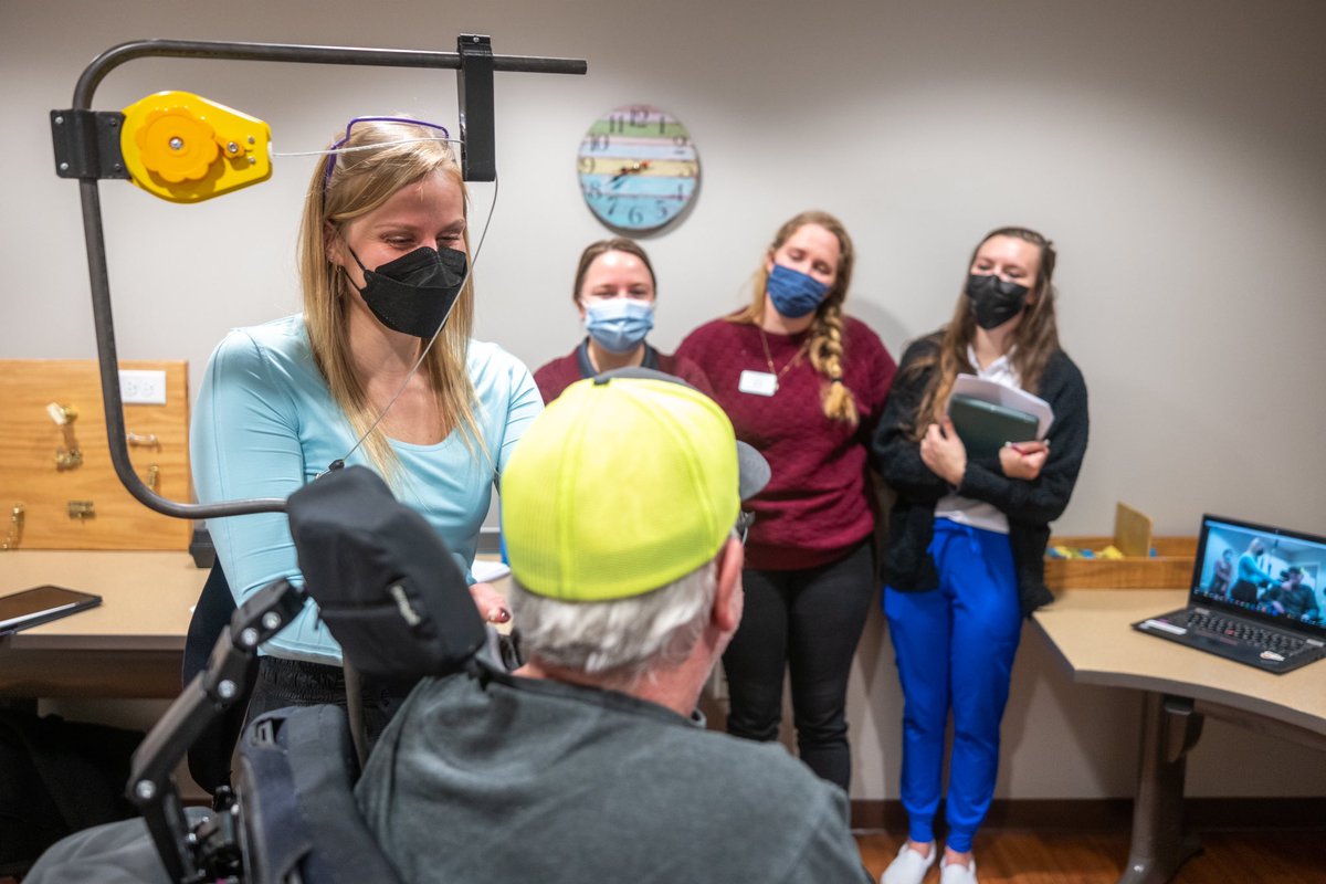 QLIRehab's tweet photo. Last week, 2nd-year students from the @Creighton University Department of Occupational Therapy participated an immersive workshop led by QLI OTs and clients from our Spinal Cord Injury Rehabilitation Program. https://t.co/lNDHoBfR6N