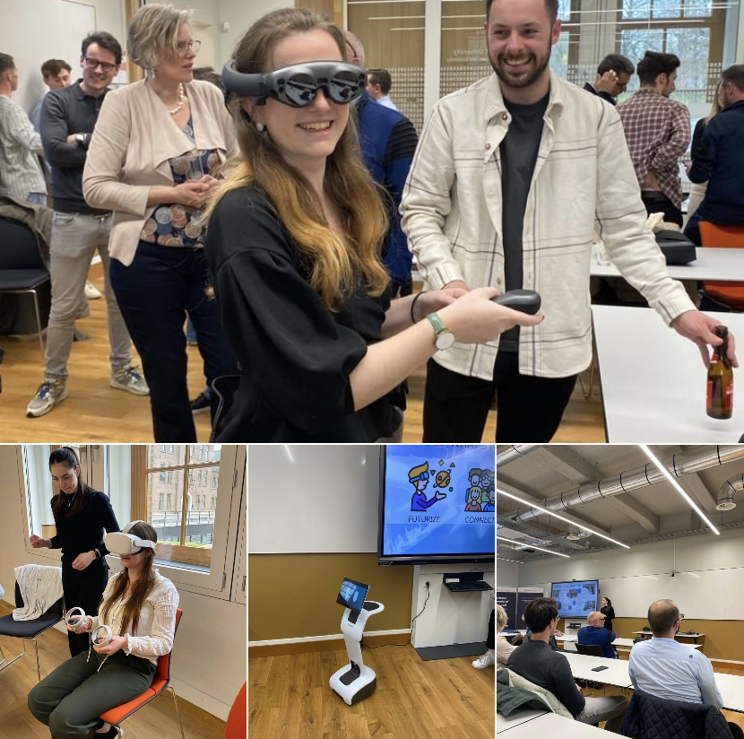 Last Thursday the <a href="/Cercle_Nadi/">UNamur - CeRCLe/NaDI</a> <a href="/NADI_institute/">NADI - Namur Digital Institute @UNamur 🎓</a> team had the chance to assist to the 1st-year anniversary of the Digital Experience Lab (DEXLab) at <a href="/MaastrichtU/">Maastricht University</a>  ! A great occasion for our PhD students to network and discover the wonderful work that is carried out there !