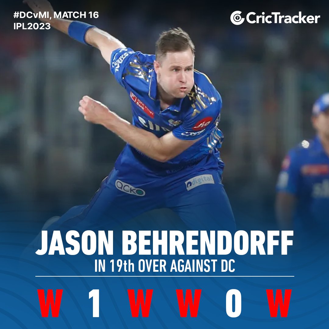 CricTracker on Twitter "A sensational over from Jason Behrendorff has