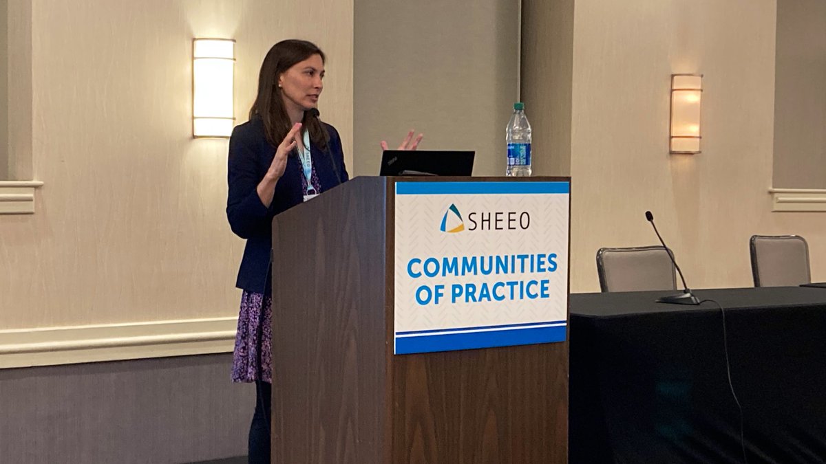SHEEOed's tweet photo. Setting the stage for the rest of our CoP, @kelly_rosinger, co-founder and co-principal from @InformEdStates and with @penn_state, gives a landscape of funding approaches across states over time. #SHEEOCoP https://t.co/0UVMfpClW7