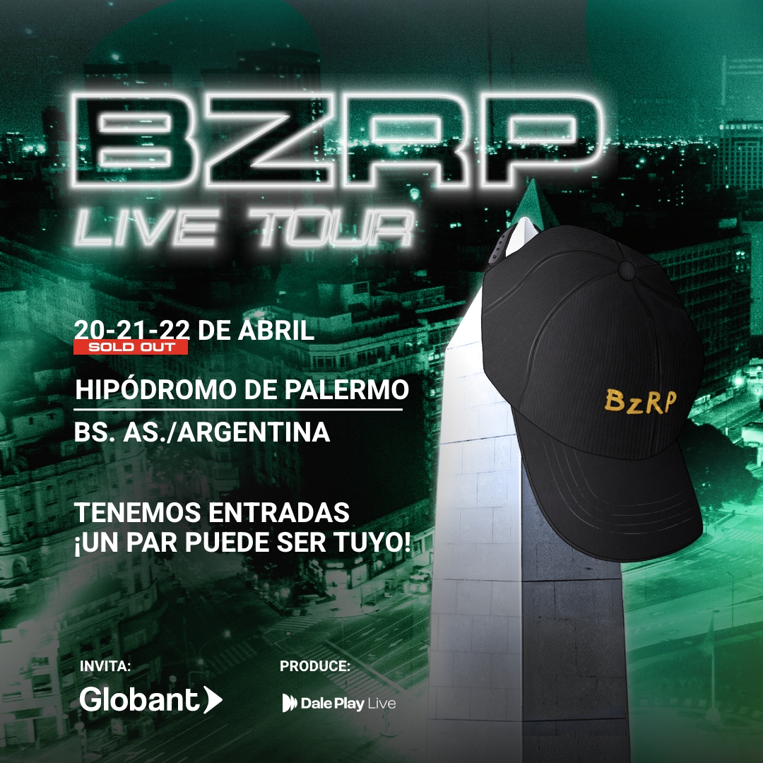 Globant's tweet photo. 📣¡Tenemos pases dobles para el show sold out de @bizarrap en Argentina!📣

Participar es fácil y puedes hacerlo en nuestro Instagram. Descubre aquí cómo ganar. 👉 https://t.co/WZWnLM12PD

#GlobantBizarrap #GlobantTeInvita #ProduceDalePlayLive https://t.co/nOT4kBWe4J