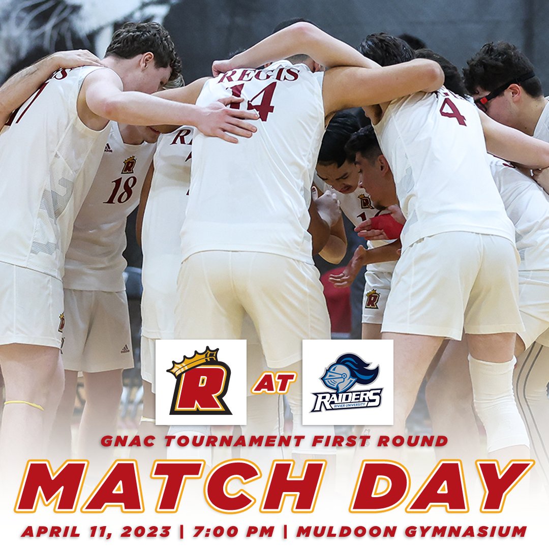 GoRegisPride (@goregispride) on Twitter photo GAME DAY!!! <a href="/regis_vb/">Regis College Volleyball</a> travels to Rivier for the first round of the <a href="/TheGNAC/">Great Northeast Athletic Conference</a> men's volleyball playoffs while <a href="/_RegisSoftball/">Regis College Softball</a> continues its season with a doubleheader at Emerson! #RoarPride
Video/stats: goregispride.com/composite GAME DAY!!! <a href="/regis_vb/">Regis College Volleyball</a> travels to Rivier for the first round of the <a href="/TheGNAC/">Great Northeast Athletic Conference</a> men's volleyball playoffs while <a href="/_RegisSoftball/">Regis College Softball</a> continues its season with a doubleheader at Emerson! #RoarPride
Video/stats: goregispride.com/composite
