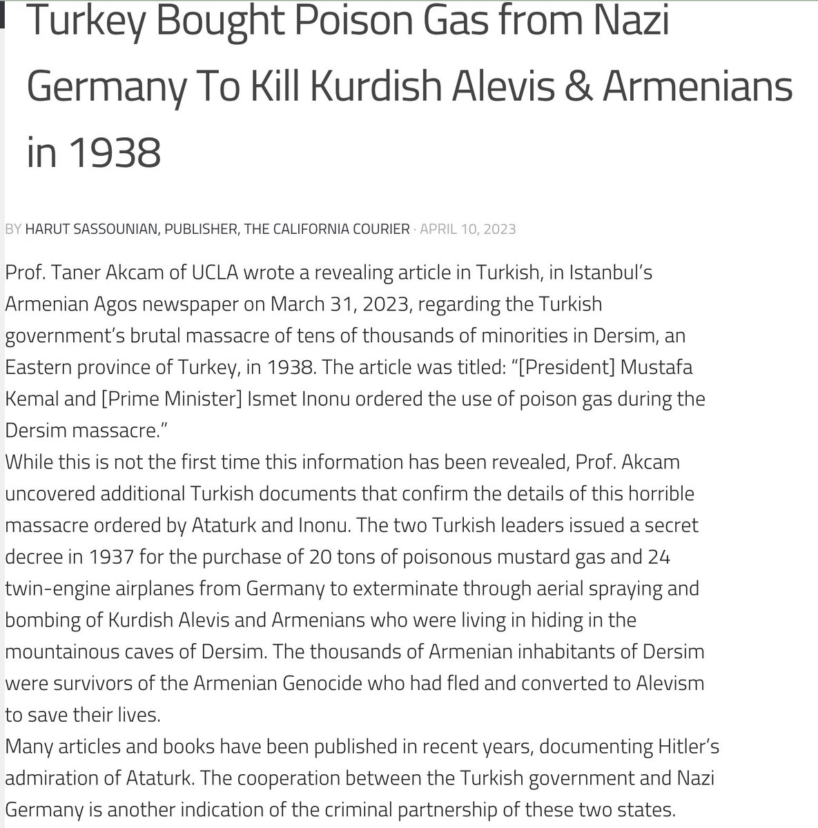 LaNelle64989432's tweet photo. #GenocidalTurkey should get the Guinness World Records title for quite a few (only) achievements -- systematically killing people, looting, destroying churches and monuments, and occupying lands. #KillDenyRepeat-#GenocidalTurkey's cycle of genocide.
Help #BreakTheCycleOfGenocide. https://t.co/CKrINoIn9W