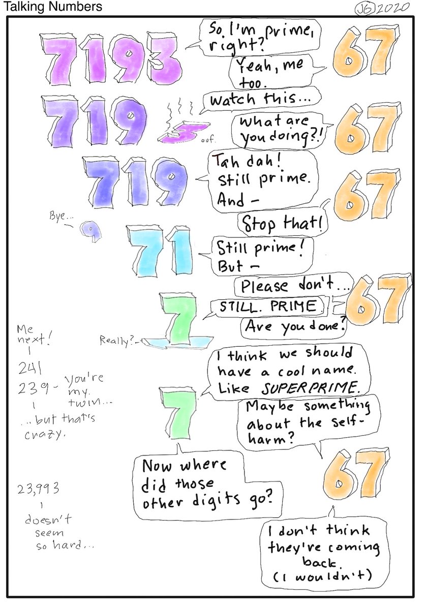 mathhombre's tweet photo. Good #mathgame proposal for primes by @ballew_pat https://t.co/5V1hncL6eo I stumbled across these in a #mathcomic. https://t.co/f2klJGH9zK
