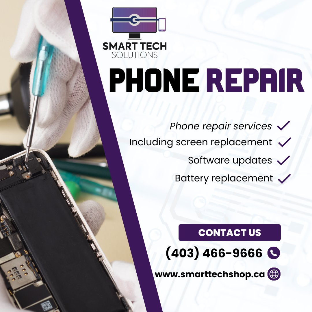 SmartTe14414932's tweet image. Get your devices up and running in no time! Trust Smart Tech Solutions - the best mobile and laptop repair shop in Calgary."
.
#smarttechsolutions #techsolutions #newmobile #newlaptop #laptopsale #laptopbarumurah #laptopgaming #laptopsecond #laptopbaru #laptop #laptopsecondmurah