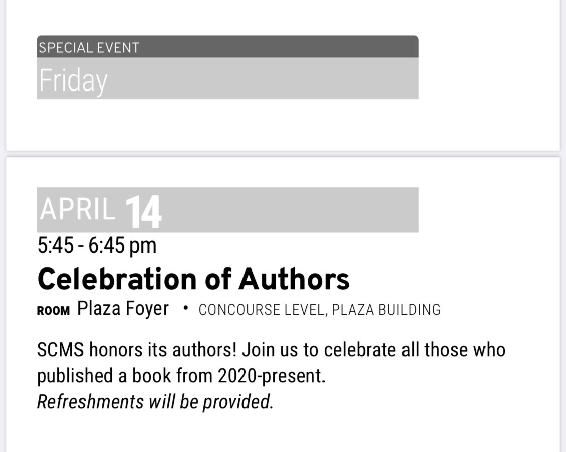 docalogue's tweet photo. If you’re going to be at SCMS this week, join us on Friday at the Celebration of Authors event as we raise a glass to all of our Docalogue authors! https://t.co/Mwa5ksP5jE