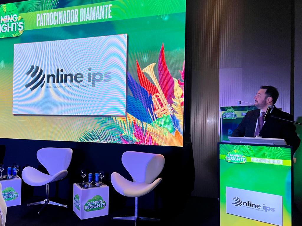 OnlineIPS's tweet photo. Sharing some images from the successful Gaming Insights Río de Janeiro event from last month! Witoldo Hendrich Jr., our Chief Legal Officer of Brazil, had the opportunity to attend, speak at, represent Online IPS as a sponsor, and share a caipirinha with those in attendance. 🇧🇷🍋 https://t.co/QgzuYrZ2J6