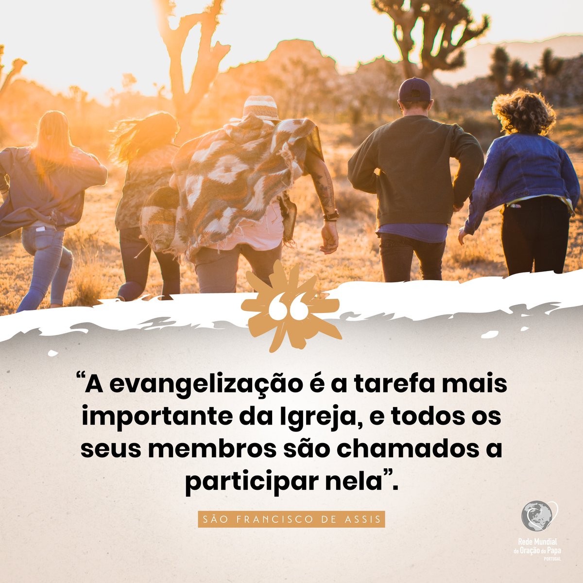 rmop_portugal's tweet photo. Bom domingo!

“Cada um tem os seus próprios dons e carismas, e deve colocá-los ao serviço da missão evangelizadora da Igreja, para que a Boa Nova de Jesus Cristo chegue a todos os homens e mulheres”.

São Francisco de Assis https://t.co/j5E2hQOU9c