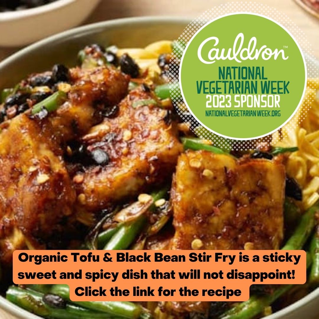 Try this Organic Tofu &amp; Black Bean Stir Fry from Cauldron. 🍜 It's a sticky sweet and spicy dish that will not disappoint! National Vegetarian Week 2023 is sponsored by Cauldron!  nationalvegetarianweek.org/our_sponsor/ #meatfree  <a href="/CauldronFoods/">Cauldron Foods</a> #NationalVegetarianWeek 15th -21st May 2023