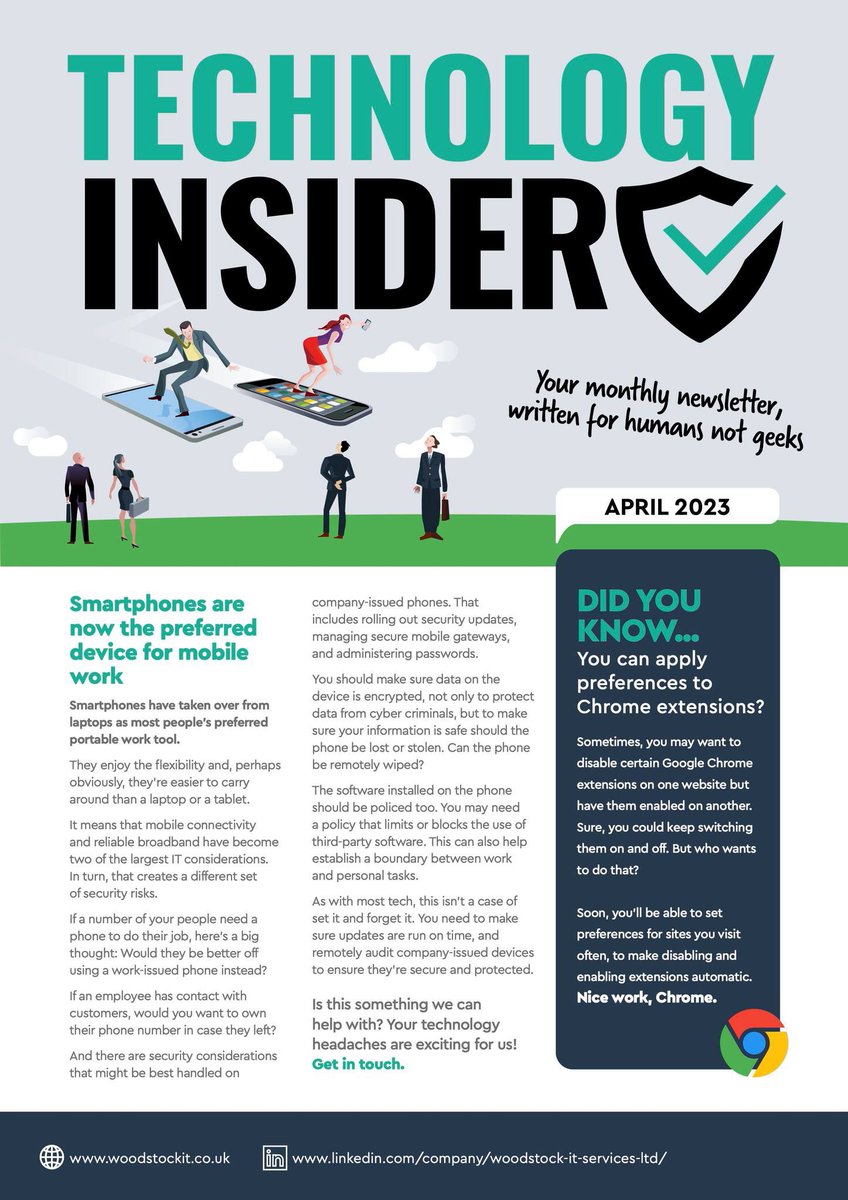 Here's your monthly #newsletter from Woodstock #IT, written for humans not geeks!

Read all about it here: woodstockit.co.uk/newsletters/

PS - do you know what the first item sold on eBay was in 1995? No? Find out in our newsletter. #itblog