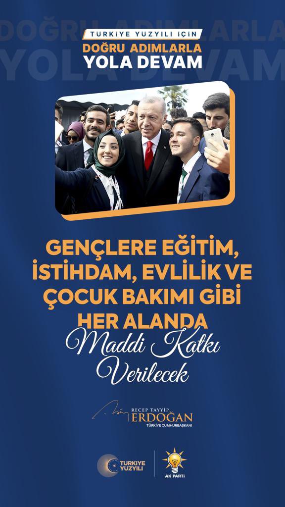 eminogluenes's tweet photo. Gençler 📣 

Siz istediniz oldu 😉

💍 2 sene geri ödemesiz, 48 ay vadeli, sıfır faizsiz 150 bin TL evlilik kredisi

🛰 Üniversiteli gençlerimize aylık 10 GB ücretsiz internet

📱 Cep telefonu ve bilgisayar alımında sıfır vergi

#DoğrusuAkParti https://t.co/QLQSrP7hLj