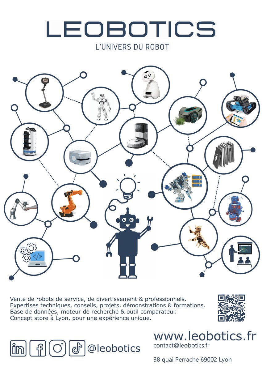 Nous sommes ravis de vous annoncer que Léobotics est l'un des partenaires d'INTech pour  #Collision !
C'est le 1er magasin de #robots en France qui vous permet de découvrir l'univers du robot ! Retrouvez leur concept store à #Lyon pour une expérience unique en robotique.
