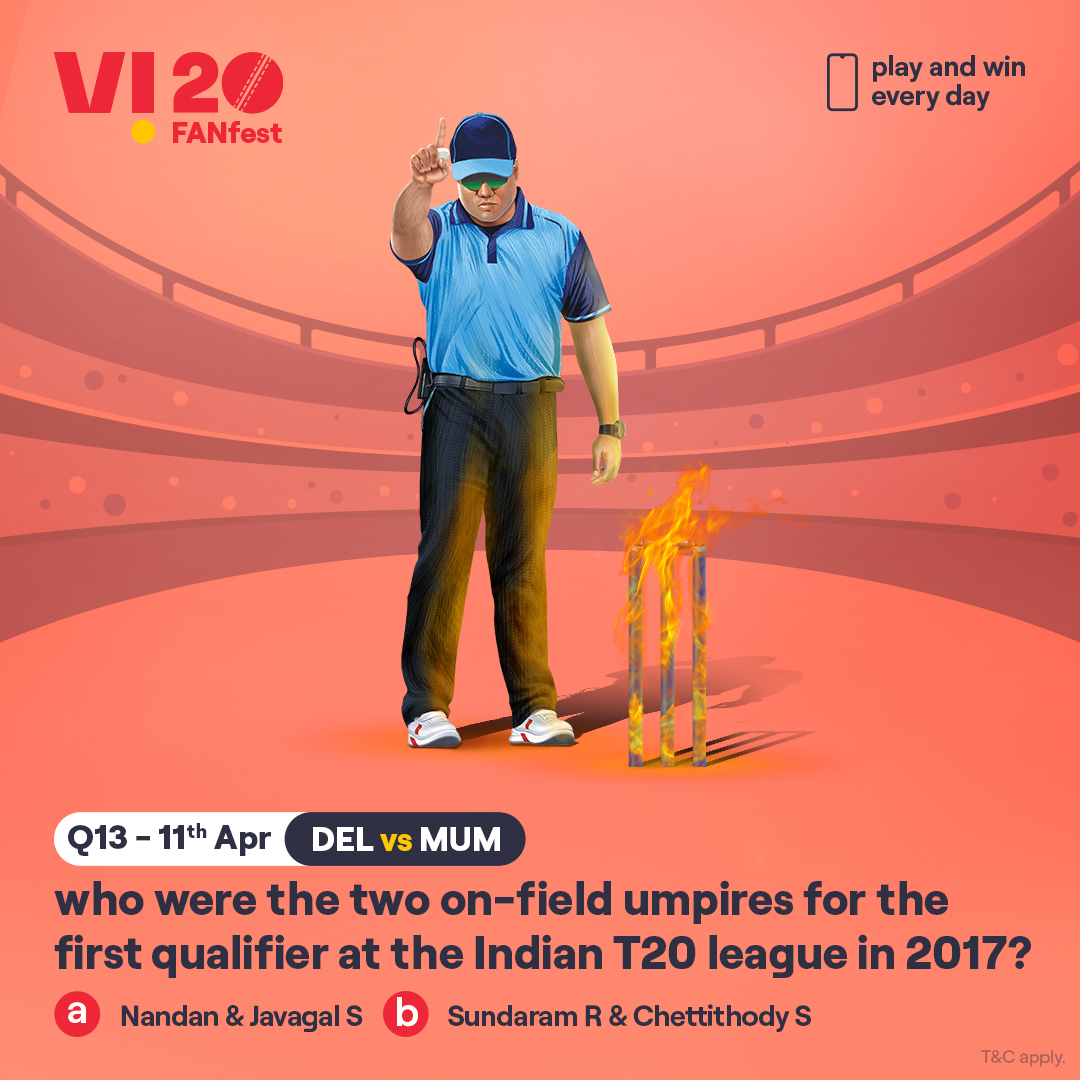 ViCustomerCare's tweet photo. Here’s your chance to win the hottest prizes. Comment #Vi20FANFest with the right answer to all the questions today and stand a chance to win big – a📱every day. The one who gets the most questions right this season will get 2 tickets to the finale. #ContestAlert #Cricket https://t.co/Xa13WquWek