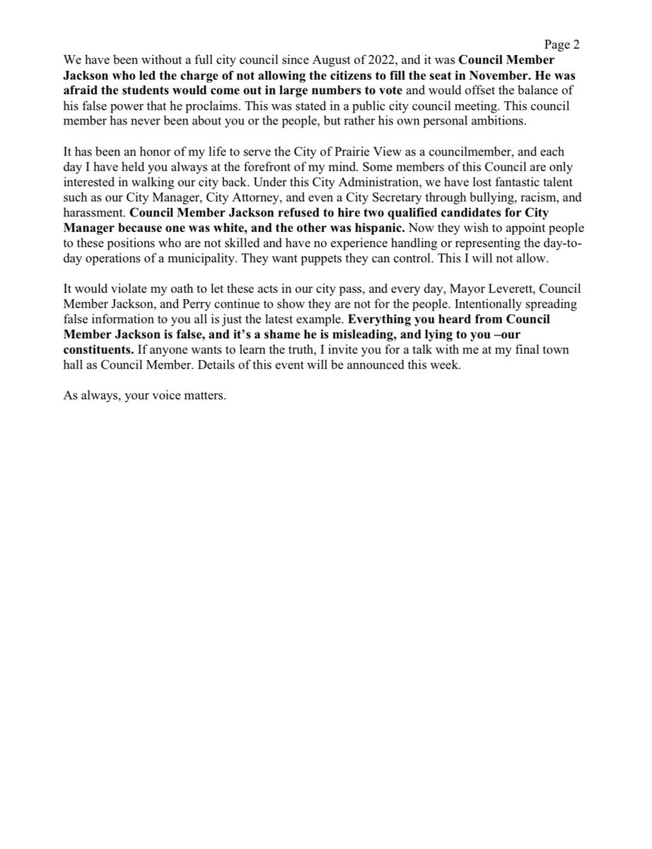 My full statement on the spread of misinformation stated at yesterday’s illegal city council meeting. #savepvparties