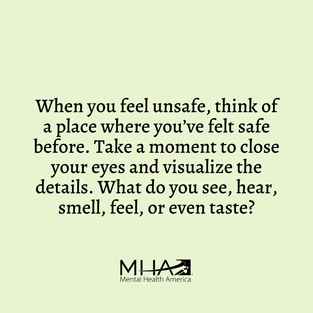 When do you feel safe in your mind and body? How do you know, and what should you do when the answer is no? 🤔 Learn more about caring for your #mentalhealth when you feel unsafe: bit.ly/3ZQKkB6