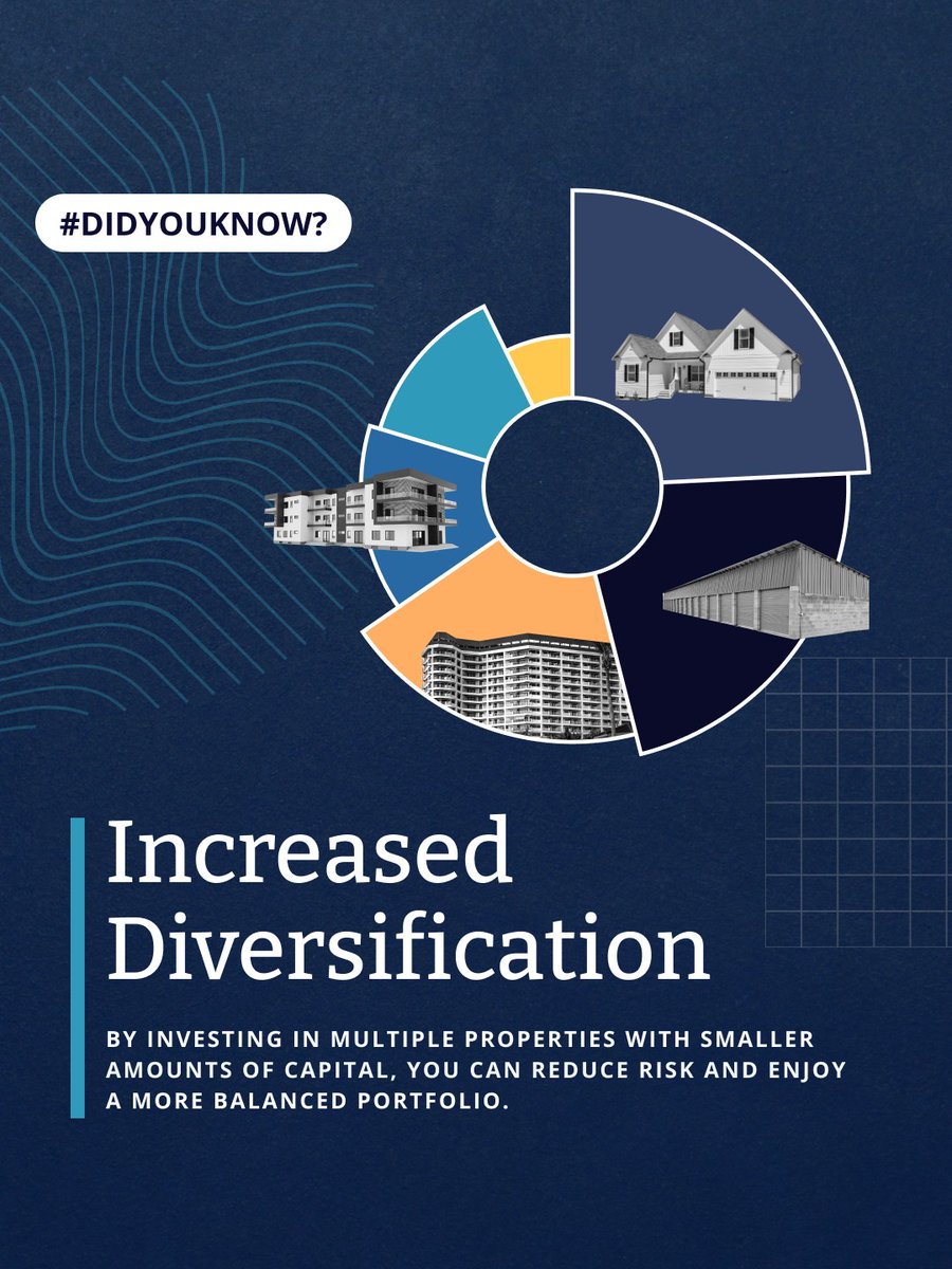 Unlock the power of diversification with fractional ownership!🏘️ 

Invest in multiple properties with less capital, reduce risk &amp; achieve a balanced portfolio 💼 

Perfect for today's unpredictable economy💸

reitium.com

#realestate #invest #millennials #investyoself