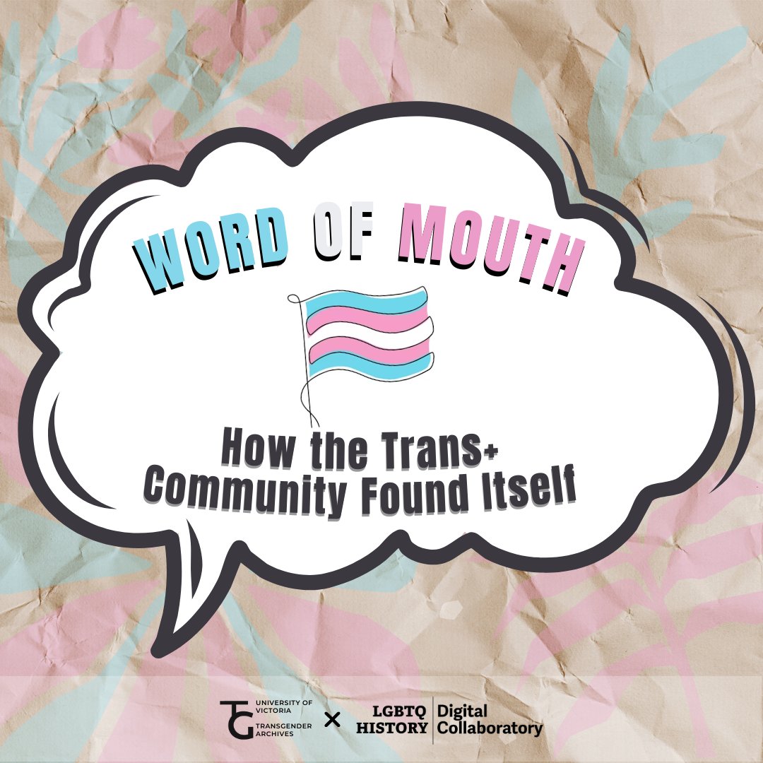 Now This… Our colleagues <a href="/TransArchives/">Chair in Trans Studies & Archives</a> recently launched Word of Mouth, a Collab-supported digital exhibition, designed by Amelia Smith, featuring archival materials and narrator interviews from our Trans Activism Oral History Project. Check it out: ow.ly/Ty0M50NrU5K