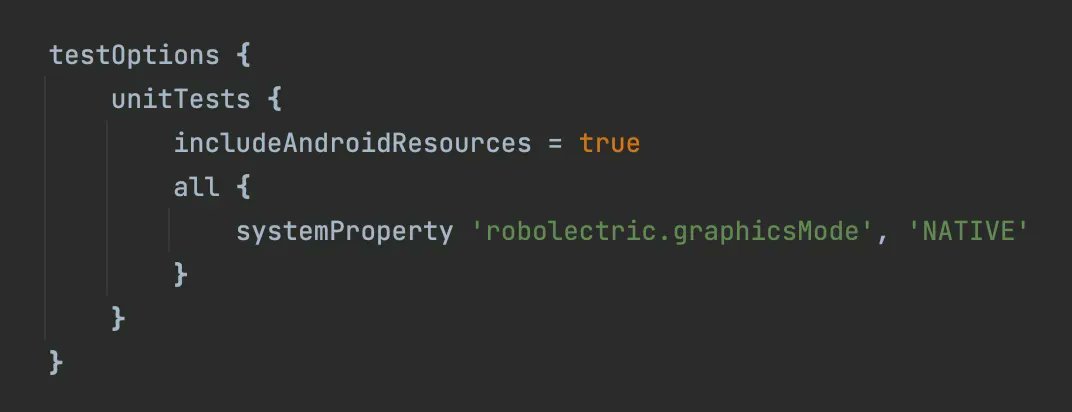 Gio_Sastre's tweet image. Did you know that you can render screenshots with Robolectric Native graphics?
And that you can enable it for ALL tests via gradle? No need for GraphicsMode annotation!
That's not officially documented, but we're here to share the knowledge 😉
#Robolectric #AndroidTesting
