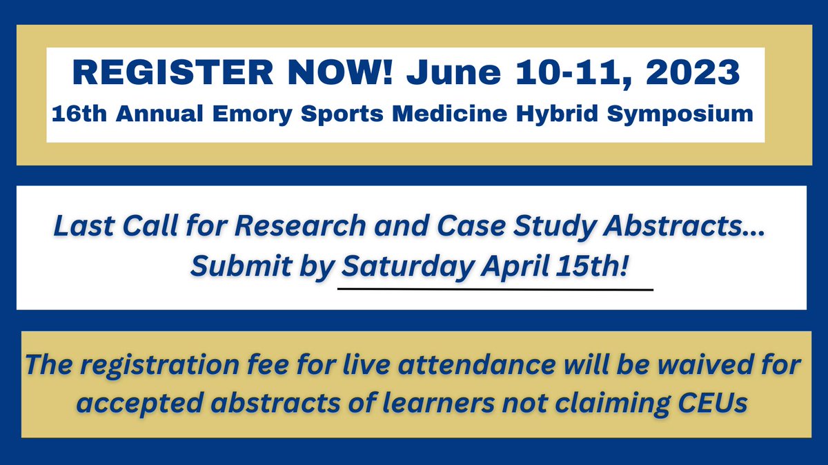 Emory Sports Medicine tweet media