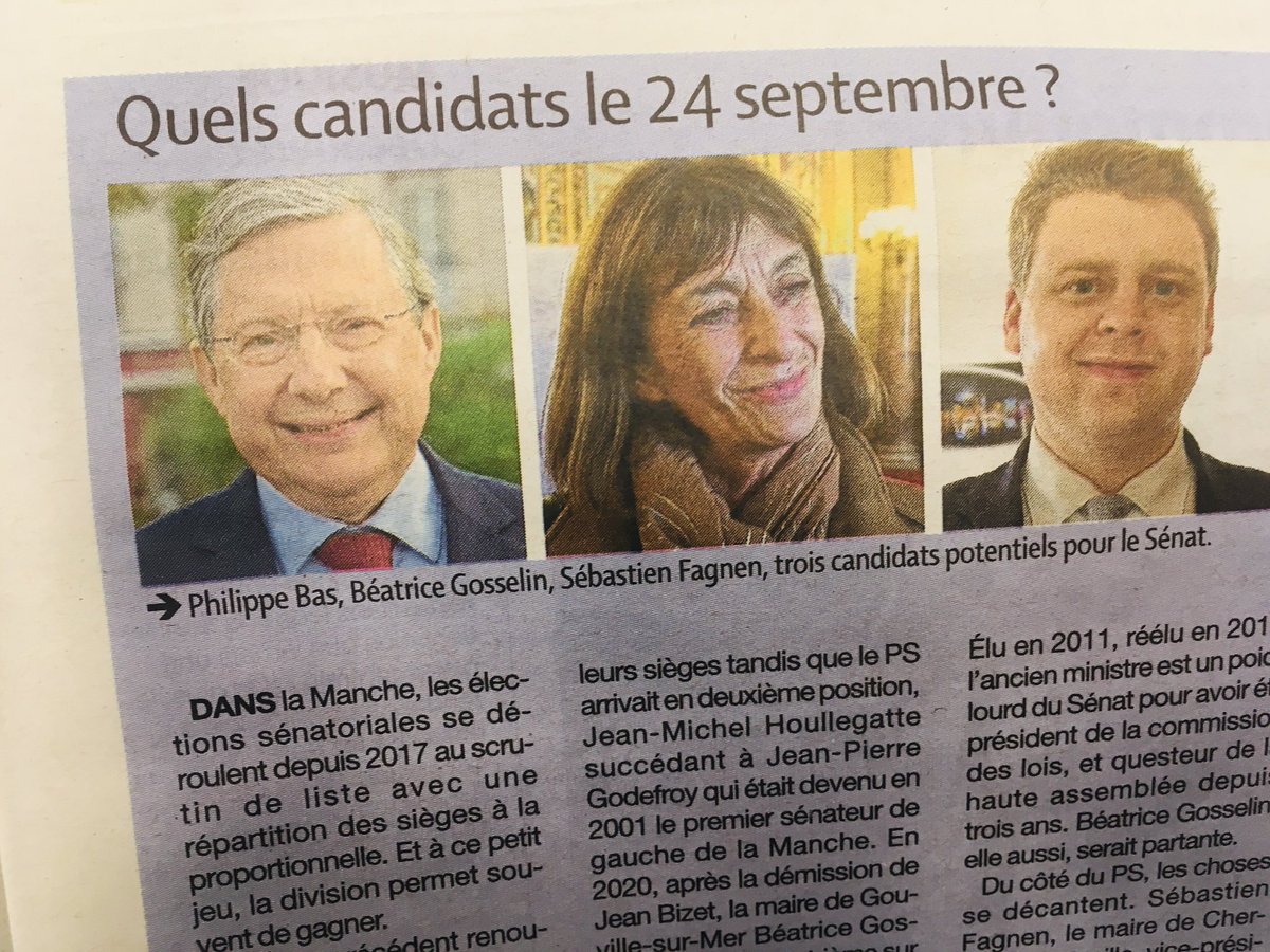 Sylvain400's tweet photo. @JMHoullegatte sénateur @VilleCherbourg se retire 
@sebastienfagnen 
 sur les starting-blocks ! 
Ce qui s'appelle avoir de la suite dans les idées ...😎 https://t.co/XgUNNan6TJ