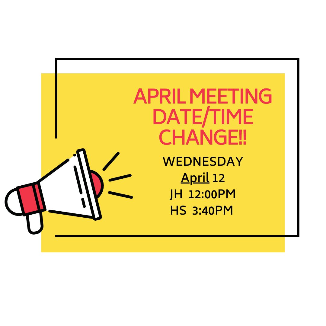 CroftonFCCLA's tweet photo. April Meeting date/time change!! https://t.co/Q0k0bUQthD