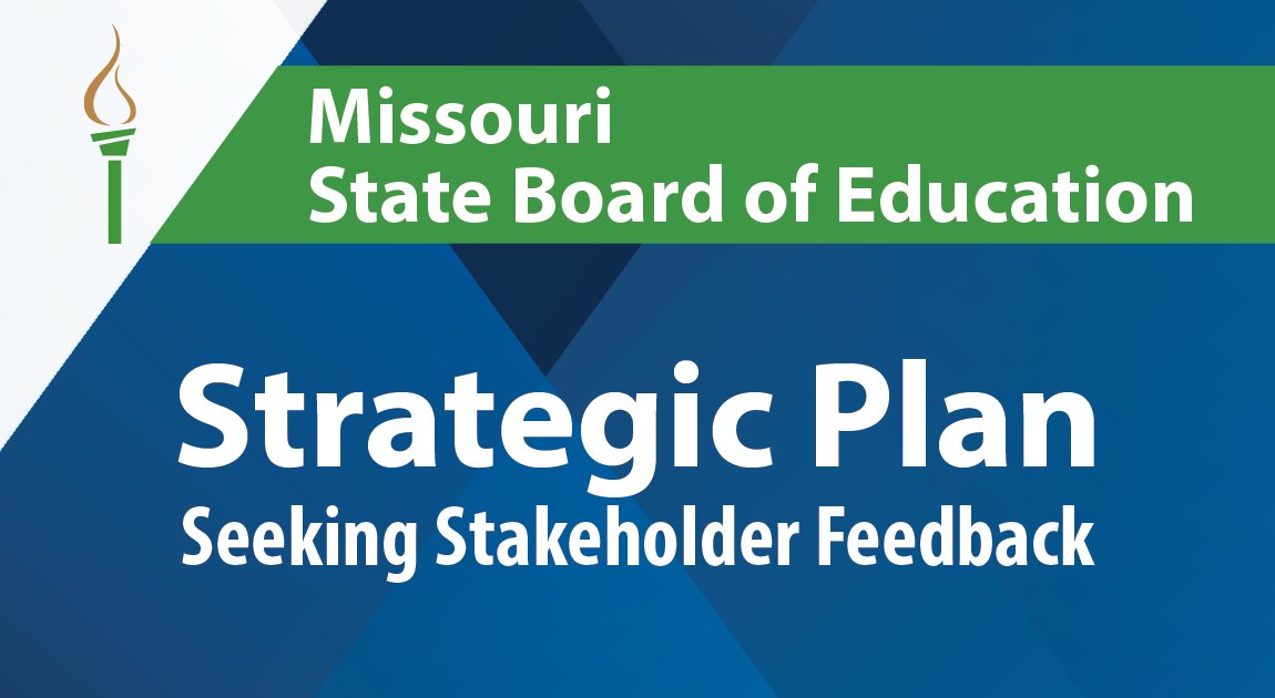 The MO State Board of Education and DESE seek stakeholder feedback on its Strategic Plan to guide education policies and initiatives. The survey closes at 5 p.m. on 4/21. 
Survey: questionpro.com/a/TakeSurvey?t…