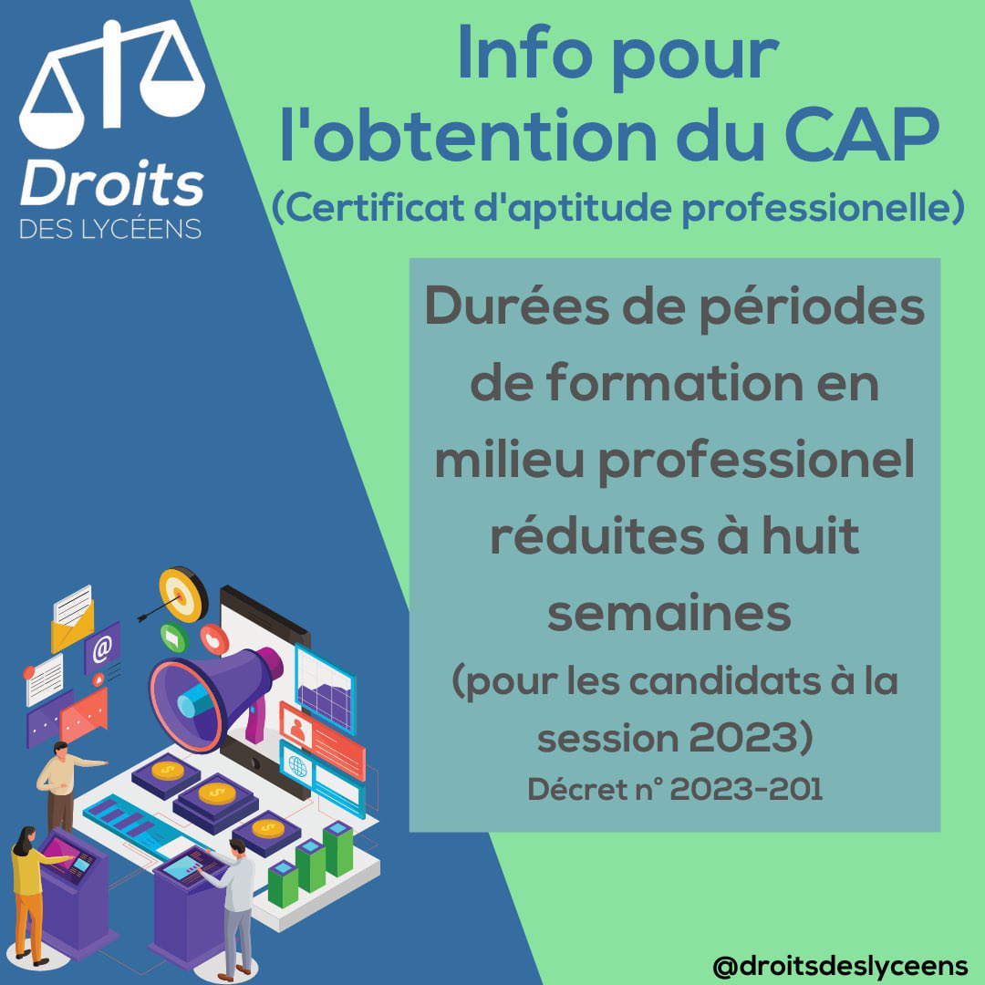 Du fait de la crise sanitaire récente, ainsi que du mouvement social d’ampleur et de durée, la durée nécessaire de présence en entreprise a été écourtée pour la session 2023.