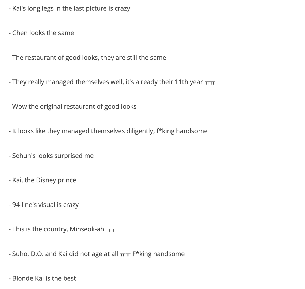 [Theqoo] #EXO's visuals during their 11th anniversary fanmeeting <a href="/weareoneEXO/">EXO</a> (more pics on blog)

link: netzonexo.blogspot.com/2023/04/theqoo…