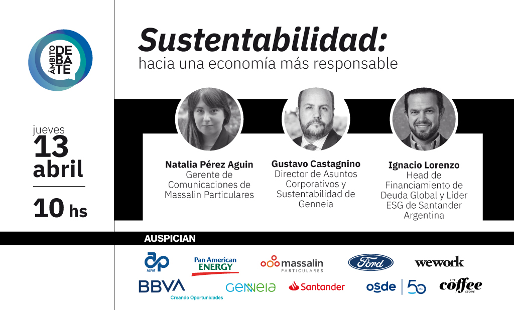 📆 Este jueves en Ámbito Debate: "Sustentabilidad: hacia una economía más responsable"

👉🏻¡Conocé a los integrantes!

 ▶Seguilo en vivo por debate.ambito.com

#AmbitoDebate #Sustentabilidad