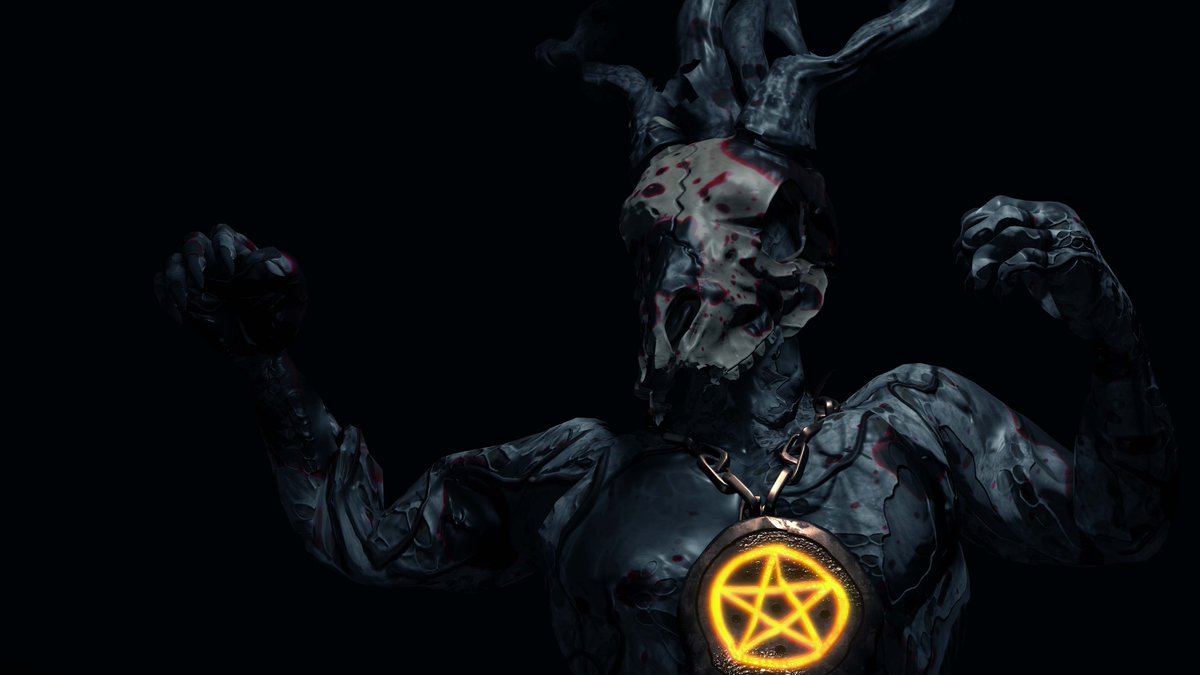 PlayHellbreach's tweet photo. When you're on a roll in Hellbreach and suddenly realize you forgot to sacrifice a goat for breakfast. 🤔🐐🔥 #demonlife #gaminglife #indiegamedev #fps https://t.co/WbZAsdN7pi
