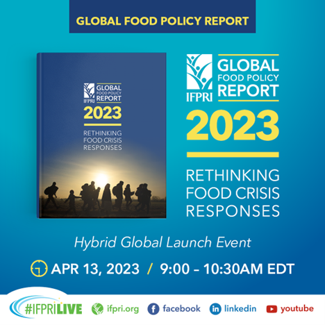 IFPRI Research (@ifpriresearch) on Twitter photo 2 days left till <a href="/IFPRI/">IFPRI</a>'s biggest event of the year, the launch of the #GFPR2023
Don't miss this crucial conversation about Rethinking #FoodCrisis Responses: bit.ly/2023GFPRlaunch
<a href="/Jo_Swinnen/">Johan Swinnen</a> <a href="/kkosec/">Katrina Kosec</a> <a href="/espositoUSAID/">Dina Esposito</a> <a href="/WFPChiefEcon/">Arif Husain</a> <a href="/SikandraKurdi/">Sikandra</a> <a href="/kallihi/">kalli hi</a>
👉bit.ly/2023GFPRlaunch 2 days left till <a href="/IFPRI/">IFPRI</a>'s biggest event of the year, the launch of the #GFPR2023
Don't miss this crucial conversation about Rethinking #FoodCrisis Responses: bit.ly/2023GFPRlaunch
<a href="/Jo_Swinnen/">Johan Swinnen</a> <a href="/kkosec/">Katrina Kosec</a> <a href="/espositoUSAID/">Dina Esposito</a> <a href="/WFPChiefEcon/">Arif Husain</a> <a href="/SikandraKurdi/">Sikandra</a> <a href="/kallihi/">kalli hi</a>
👉bit.ly/2023GFPRlaunch