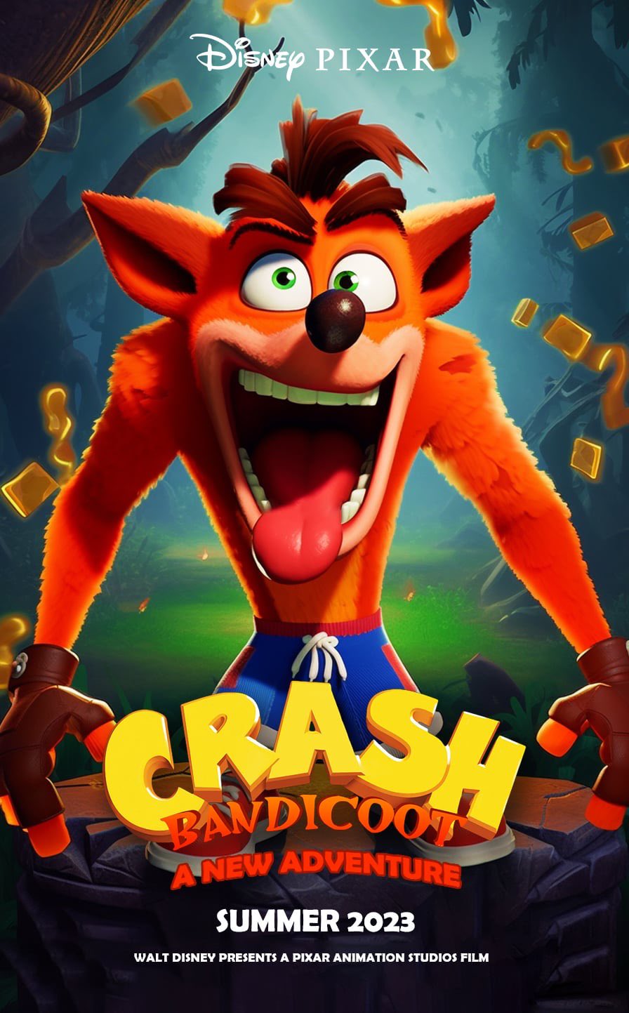 Crash Bandicoot Movie Poster atelieryuwa.ciao.jp