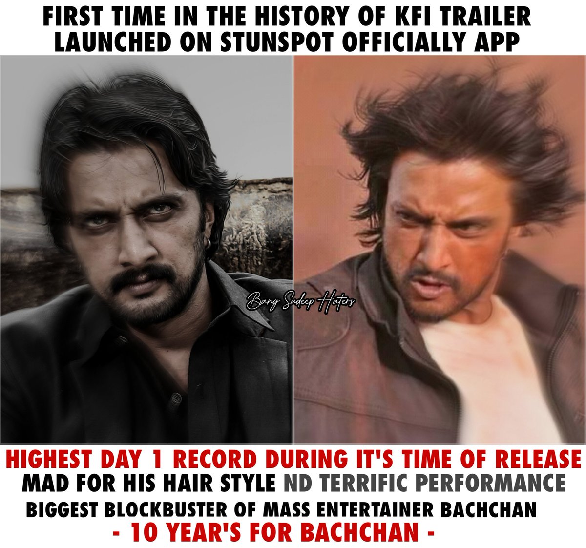 TeamBSH__'s tweet image. 10 Years For Blockbuster Hit Of Abhinaya Chakravarthy @KicchaSudeep 's #Bachchan 💥

#10YearsForBachchan 😎

@Shashank_dir @TheParulYadav #BhavanaMenon #KicchaSudeep