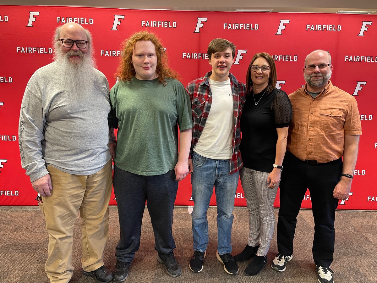 FCSDNews's tweet photo. Congratulations to FHS students Owen Crawley and Ian Fights, who earned a PERFECT SCORE of 36 on the ACT Exam! Only .3% of all students nationally achieve the highest possible score. The students were joined by their families and District administrators in celebration today! https://t.co/lBwaMKIjlf