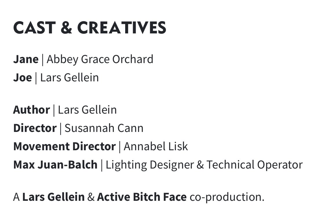 Active B!tch Face Theatre tweet media