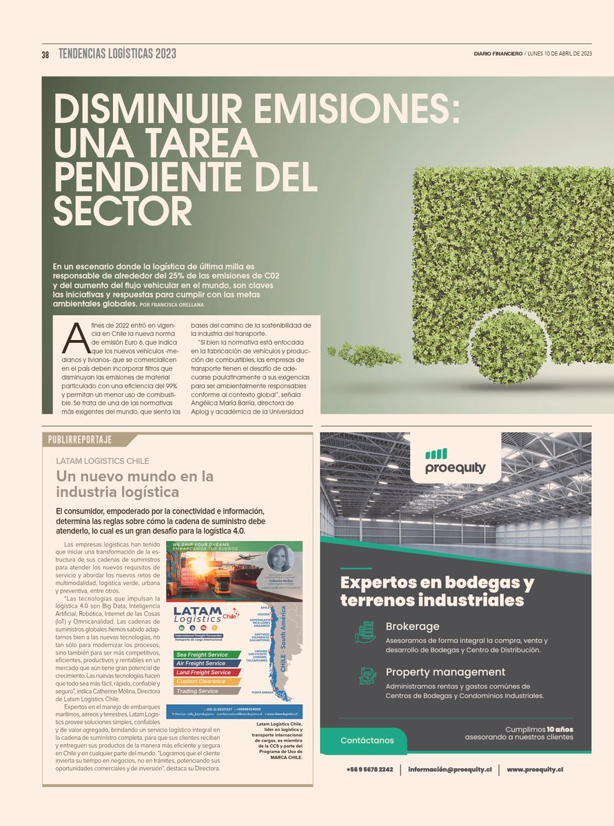 arielvaldesb's tweet photo. Comparto el análisis que realizamos junto a mi colega Margareth Gutiérrez de la @USanSebastian sobre el futuro del rubro logístico en un contexto digitalización y #cambioclimatico
Fuente @DFinanciero
#logisticasustentable #delivery #ultimamilla #bicimensajeria #carbononeutral https://t.co/gTo26Iy2Uu