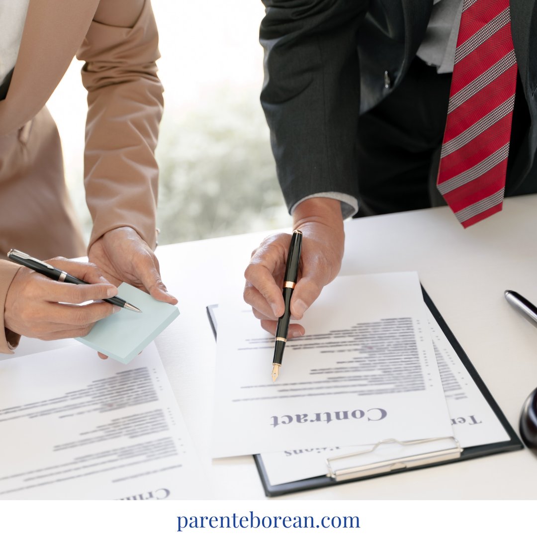 Parente Borean makes #UnderstandingBusinessContracts easy 👍

Working with an attorney who understands #BusinessContracts will ensure they are legal, admissible in court, and free of loopholes.

Contact us today to get started!