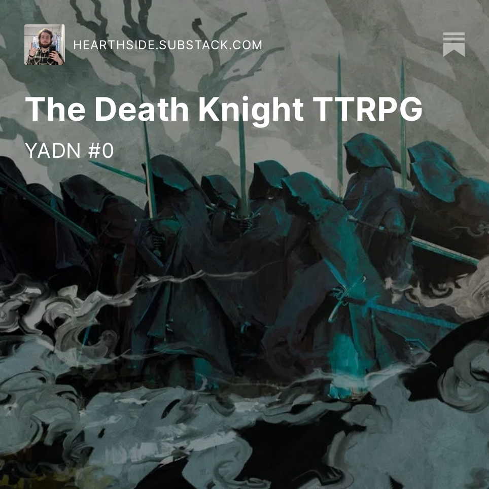 Not a Monday, but a #Hearthside day regardless!
I talk about what I've been working on in  my spare time, and the topic of future articles!
#gamedesign #TTRPGs #OSR 

I would really appreciate shares of this, the host of my blog is beefing w Twitter💀