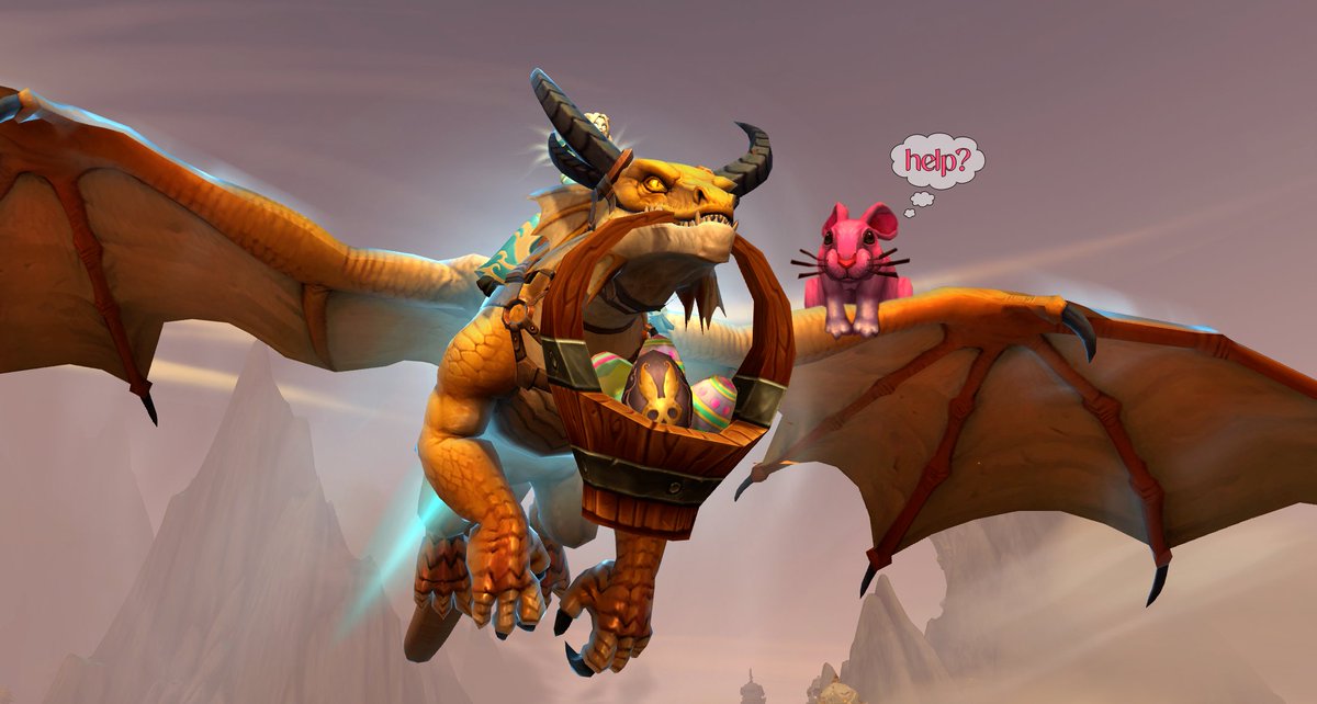 For only 200 Chocolate Eggs you can get a nice basket for your dragon! 🥚🐉

#wowselfie