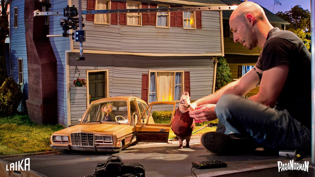 Nothing is what it seems in #ParaNorman, from the suburban setting that hides a dark past to the exaggerated proportions of the characters and the skewed perspectives of the sets and props.