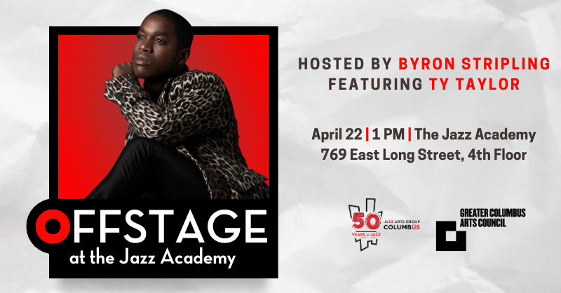 jazzartsgroup's tweet photo. Join us next Saturday at the Jazz Academy for Offstage Live with special guest Ty Taylor! This audience led discussion will be hosted by our very own @byronstripling. Visit https://t.co/fUeRbcMu7X for more info. https://t.co/ocerlzQQ5z