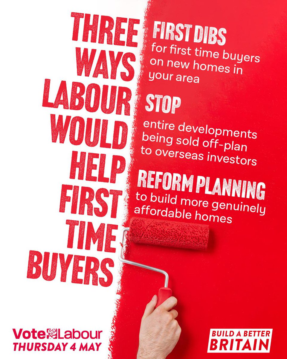 Debbie_abrahams's tweet photo. Here are three ways Labour will help first time buyers on the housing ladder 👇 https://t.co/lgN3LC822h