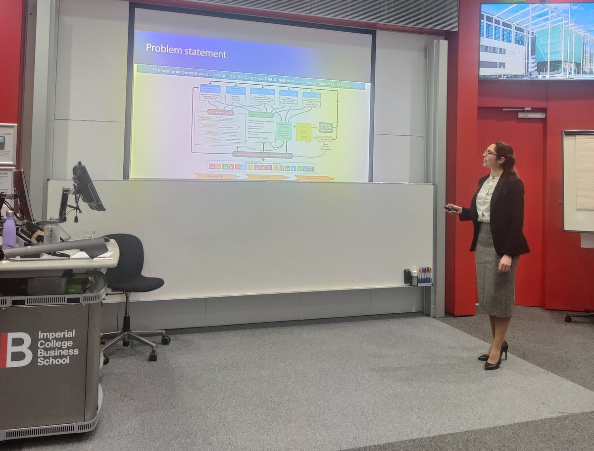 Presenting our latest research on transforming #FoodEnvironments at Imperial College London @ImperialBiz @imperialchepi