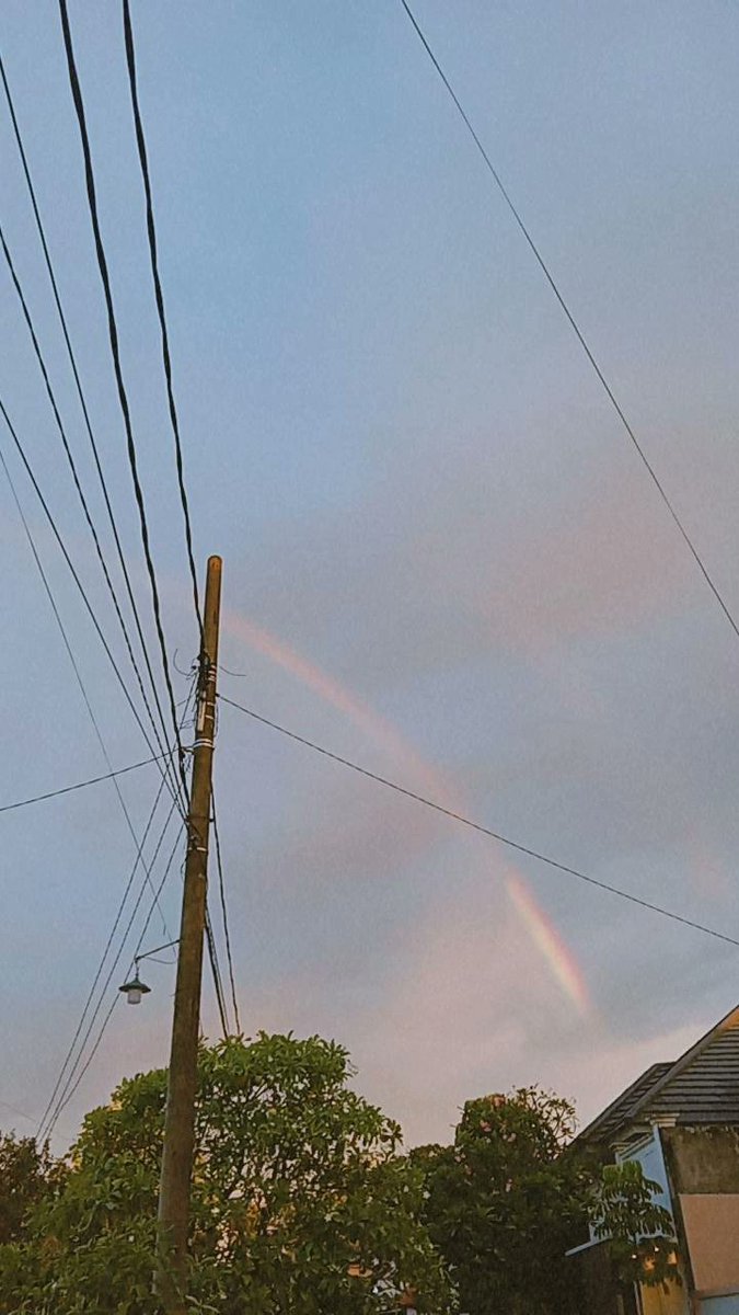 Ada pelangi cantik di hari ke-20 Ramadhan 1444 H