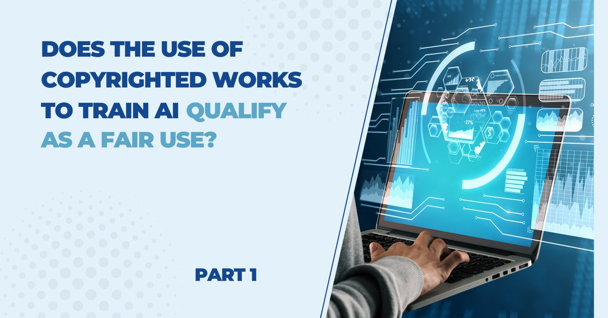 Unite4Copyright's tweet image. When it comes to the use of copyrighted works in training generative artificial intelligence (AI) systems, does the unauthorized use qualify as #fairuse? Learn more from our first blog in a two part series on #AI and #copyright by Cala Coffman:
bit.ly/3Ut7OuT