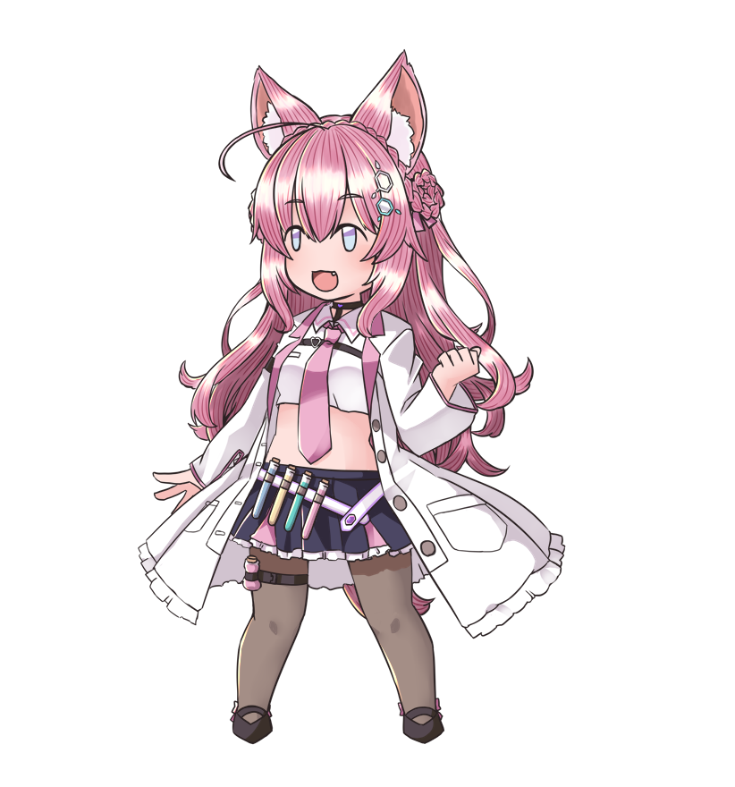 博衣こより 「グラブルSD風こよちゃん完成しました!白衣の脱着も差分でご用意#こよりすけっち 」|クロのイラスト