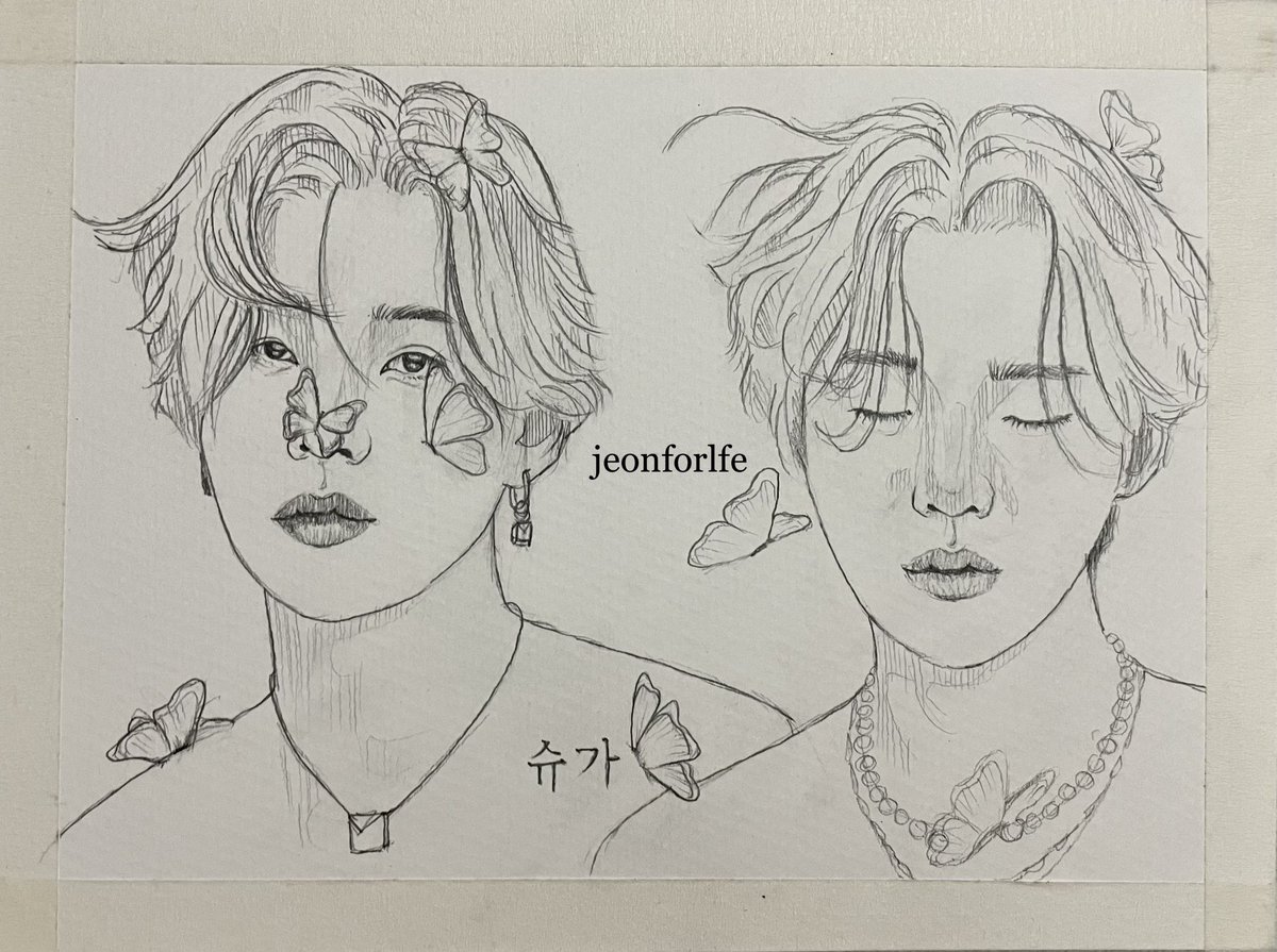 jeonforlfe's tweet photo. ♥︎🦋

#SUGA 
#yoongifanart 
#MarieClaire_SUGA https://t.co/gQxk05N8nu