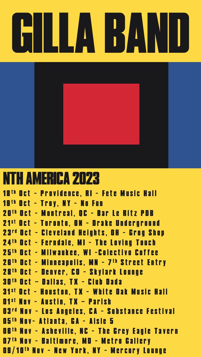 New North American Dates announced On sale this Friday 10am local time